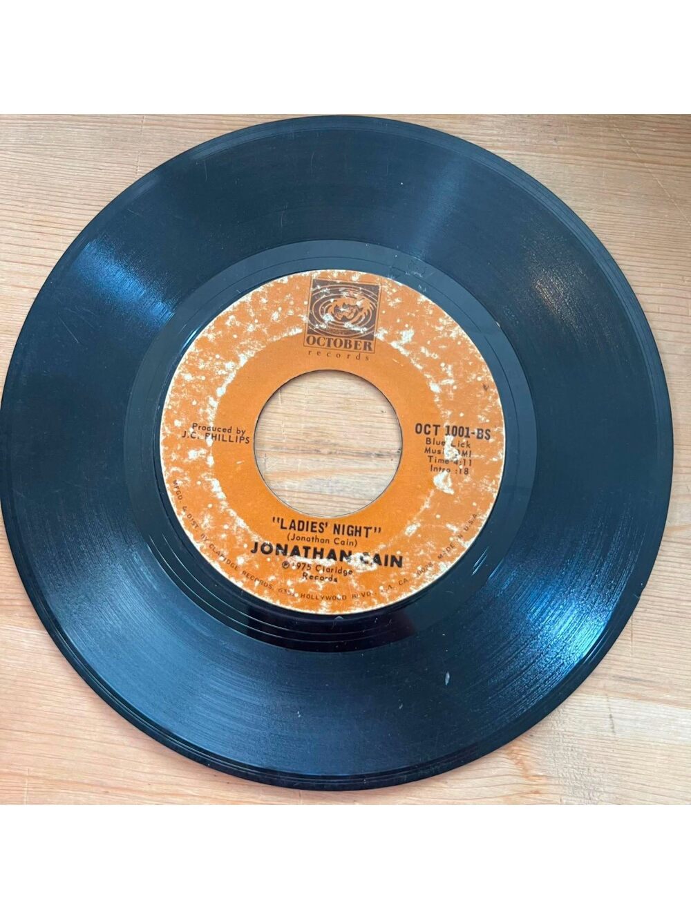 Jonathan Cain - Ladies Night/'Til it's Time to say Goodbye 45rpm VG+ R08